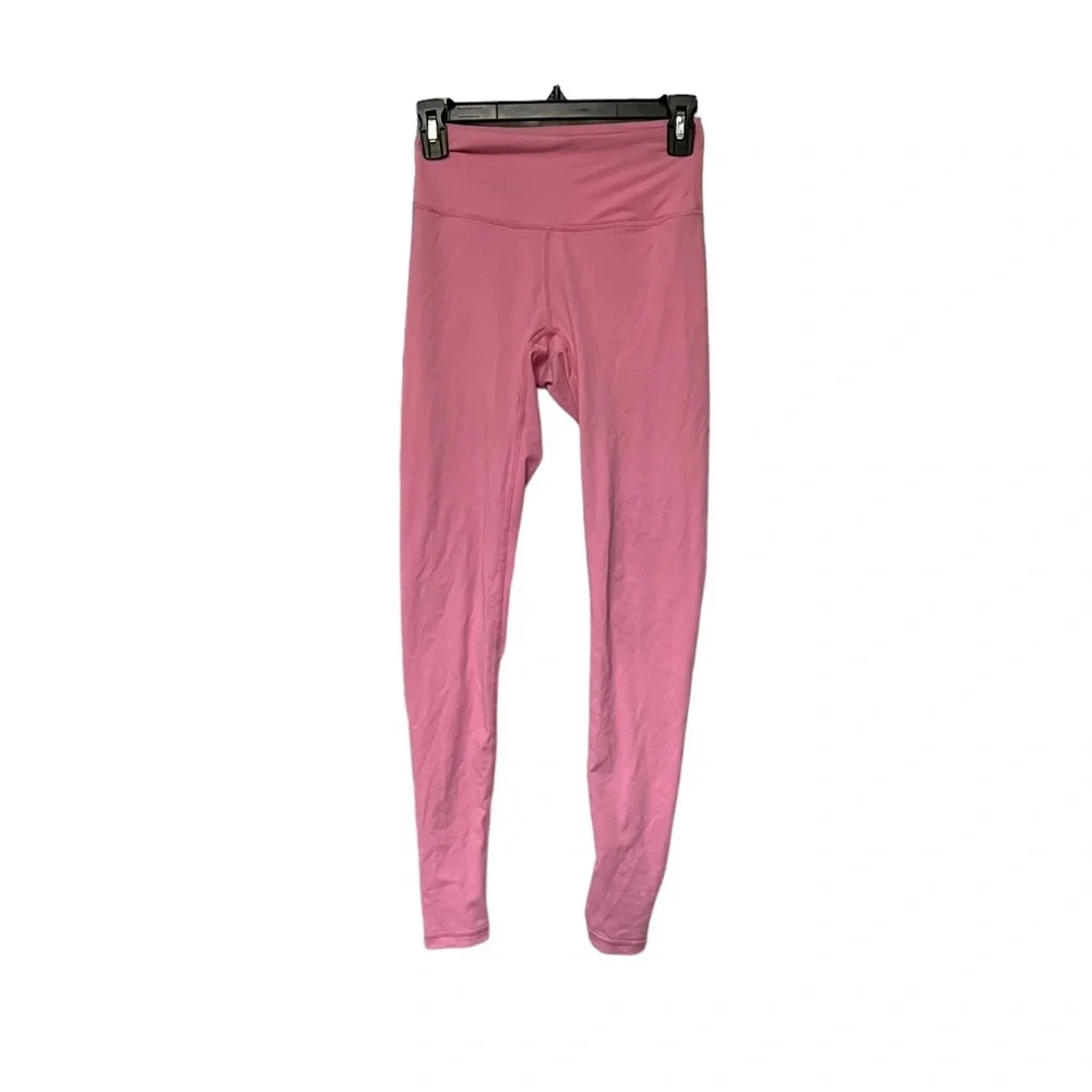 SASKI Pink Yoga High Rise Pants Leggings